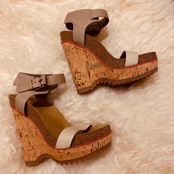 Stella McCartney Shoes - Stella McCartney cork wedge heel sandal.